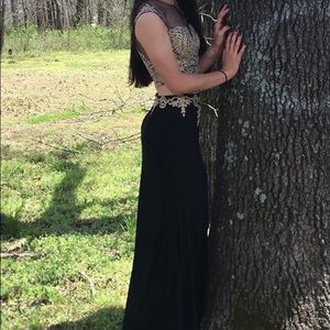 Black & gold prom/homecoming dress